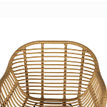 Стул барный с ротанговым плетением Half Bar Chair with Wicker с подлокотниками варинант исполнения - 6 | Loft Concept в Нижнем Новгороде