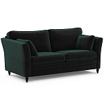 Диван с обивкой из велюра зеленый Gibbs Dark Green Sofa варинант исполнения - 2 | Loft Concept в Нижнем Новгороде