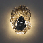 Бра с волнообразным стеклянным плафоном и вставкой из мрамора Liquid Stone варинант исполнения - 14 | Loft Concept в Нижнем Новгороде