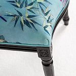 Стул из массива бука бирюзовый с изображением птиц и цветов Turquoise Chinoiserie Birds Garden Chair варинант исполнения - 5 | Loft Concept в Нижнем Новгороде
