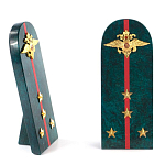 Сувенир Погон МВД из натурального камня змеевик Souvenir Epaulets варинант исполнения - 4 | Loft Concept в Нижнем Новгороде