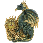 Часы в виде дракона Green Gold Dragon Clock варинант исполнения - 1 | Loft Concept в Нижнем Новгороде