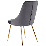 Стул в серой велюровой обивке Ward Grey Velour Chair варинант исполнения - 4 | Loft Concept в Нижнем Новгороде