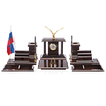 Настольный письменный набор из природного камня обсидиана с декором в виде орла Golden Eagle варинант исполнения - 1 | Loft Concept в Нижнем Новгороде