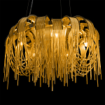 Люстра подвесная круглая с изогнутыми металлическими дугами и ниспадающими цепочками 65 см Atlantis Chain варинант исполнения - 8 | Loft Concept в Нижнем Новгороде