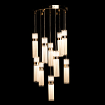 Люстра каскадная с прозрачными цилиндрическими плафонами Jenae Glass Tube Lighting варинант исполнения - 3 | Loft Concept в Нижнем Новгороде