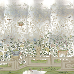 Обои ручная роспись Temple Newsam White Gold gilded silk варинант исполнения - 2 | Loft Concept в Нижнем Новгороде