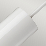 Подвесной светильник белого цвета с вытянутым цилиндрическим плафоном с косым срезом Elstead Lighting варинант исполнения - 4 | Loft Concept в Нижнем Новгороде