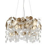 Люстра с декоративными подвесками из прозрачного стекла в форме монеток FAIRYTREE Light варинант исполнения - 1 | Loft Concept в Нижнем Новгороде