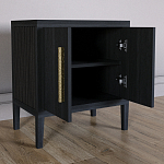 Тумбочка Primo с дверцами шпон Черный дуб варинант исполнения - 4 | Loft Concept в Нижнем Новгороде