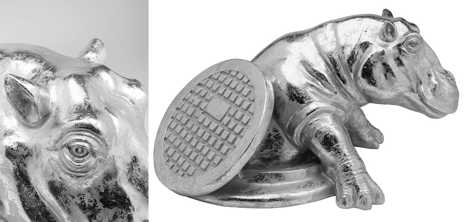 Статуэтка Chrome Hippo - Loft-Concept в Нижнем Новгороде