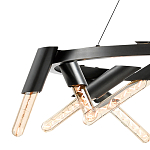 Люстра круглая с трубчатыми лампочками Vanguard Circle варинант исполнения - 2 | Loft Concept в Нижнем Новгороде