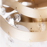 Бра с белыми перламутровыми подвесками и золотистыми волнистыми элементами SHELL варинант исполнения - 3 | Loft Concept в Нижнем Новгороде