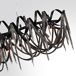 Люстра подвесная линейная с переплетенными металлическими лентами и цепочками Atlantis Chain варинант исполнения - 3 | Loft Concept в Нижнем Новгороде