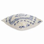 Чехол на подушку с узором в этно-стиле Blue Ikat варинант исполнения - 1 | Loft Concept в Нижнем Новгороде