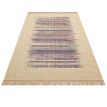 Ковер с геометрическим узором из комбинированного состава Full rhythm варинант исполнения - 3 | Loft Concept в Нижнем Новгороде