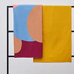 Плед из хлопка с абстрактным принтом Elysian Flow Ember варинант исполнения - 7 | Loft Concept в Нижнем Новгороде