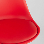 Стул с основой из пластика и мягким сиденьем Arvika Red варинант исполнения - 8 | Loft Concept в Нижнем Новгороде