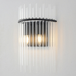 Бра со стеклянными прозрачными трубками и черным металлическим каркасом Nembus варинант исполнения - 2 | Loft Concept в Нижнем Новгороде