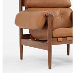 Кресло с деревянным каркасом и обивкой из натуральной кожи Medieval Furniture варинант исполнения - 6 | Loft Concept в Нижнем Новгороде