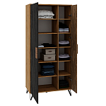 Шкаф двухдверный с 2-мя отделами с полками Stone Effect варинант исполнения - 4 | Loft Concept в Нижнем Новгороде