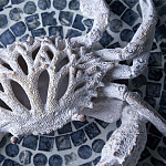 Статуэтка краб с детализированной текстурой в белом цвете Marine Accessories варинант исполнения - 8 | Loft Concept в Нижнем Новгороде