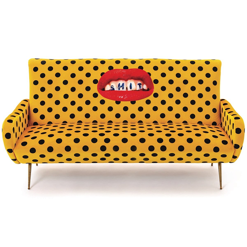 Диван Seletti Sofa Three Seater Shit Желтый в Нижнем Новгороде | Loft Concept 