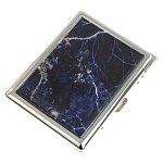 Портсигар на 10 сигарет с газовой зажигалкой из натурального камня Содалит Stone Cigarettes Cases варинант исполнения - 1 | Loft Concept в Нижнем Новгороде