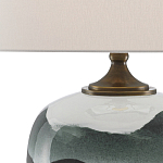 Настольная лампа с волнистым принтом Green Wavy Lamp варинант исполнения - 1 | Loft Concept в Нижнем Новгороде