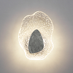 Бра с волнообразным стеклянным плафоном и вставкой из мрамора Liquid Stone варинант исполнения - 3 | Loft Concept в Нижнем Новгороде