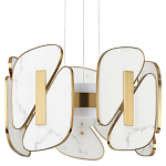 Люстра с мраморными вставками Marble Plates варинант исполнения - 1 | Loft Concept в Нижнем Новгороде