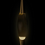 Подвесной светильник с хрустальным плафоном и бронзовым основанием Renee Glass Drops  варинант исполнения - 5 | Loft Concept в Нижнем Новгороде