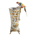 Ваза фарфоровая с птицей на бронзовой ветке Garden of Eden варинант исполнения - 5 | Loft Concept в Нижнем Новгороде