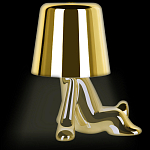 Настольная лампа фигурная золотого цвета с гладким абажуром Высота 17 см Sophia варинант исполнения - 5 | Loft Concept в Нижнем Новгороде