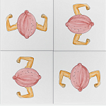 Плитка дизайнерская с узором Лимон варинант исполнения - 1 | Loft Concept в Нижнем Новгороде