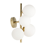 Бра с золотым основанием и 5-ю белыми шарообразными плафонами Bubble варинант исполнения - 2 | Loft Concept в Нижнем Новгороде