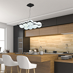 Люстра подвесная с 9-ю плафонами в форме шара Yarvi варинант исполнения - 2 | Loft Concept в Нижнем Новгороде