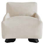 Кресло Cannes с мягкой обивкой букле молочного цвета  варинант исполнения - 4 | Loft Concept в Нижнем Новгороде