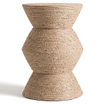 Приставной стол с отделкой из джута Juti D30 см варинант исполнения - 2 | Loft Concept в Нижнем Новгороде