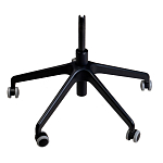 Стул с мягкой бежевой обивкой из велюра и подъемно-поворотным механизмом на черных колесиках Harper Beige варинант исполнения - 4 | Loft Concept в Нижнем Новгороде