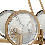 Люстра круглая с прозрачными рельефными плафонами Crystal Prism варинант исполнения - 2 | Loft Concept в Нижнем Новгороде