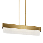 Люстра подвесная прямоугольная цвета латунь Kichler варинант исполнения - 1 | Loft Concept в Нижнем Новгороде