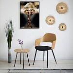 Бра в форме диска из натурального камня с декоративным центральным элеменом Cryptocrystalline Stone варинант исполнения - 2 | Loft Concept в Нижнем Новгороде