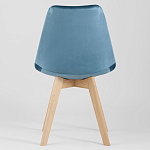 Стул с мягким велюровым сиденьем Arvika Blue варинант исполнения - 4 | Loft Concept в Нижнем Новгороде