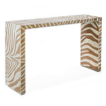 Консоль Дизайнерская Kenya Console ZEBRA Bone Inlay Beige варинант исполнения - 3 | Loft Concept в Нижнем Новгороде