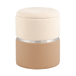 Пуф Mauldine с ящиком бежевый с экокожей варинант исполнения - 1 | Loft Concept в Нижнем Новгороде