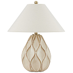 Настольная лампа с волнистым узором и абажуром в форме конуса Macrame варинант исполнения - 3 | Loft Concept в Нижнем Новгороде