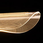 Люстра линейная с прозрачным волнообразным плафоном Wave Line варинант исполнения - 7 | Loft Concept в Нижнем Новгороде