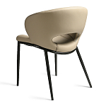 Стул обеденный кремовый из экокожи Futuristic Chair варинант исполнения - 2 | Loft Concept в Нижнем Новгороде