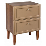 Тумба прикроватная бежевая из массива бука с 2-мя ящиками Wenge Light варинант исполнения - 1 | Loft Concept в Нижнем Новгороде